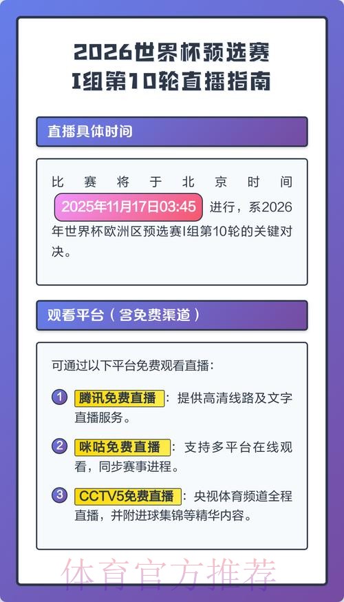 观看2026年足球世界杯预选赛直播指南 观看2026年足球世界杯预选赛直播指南